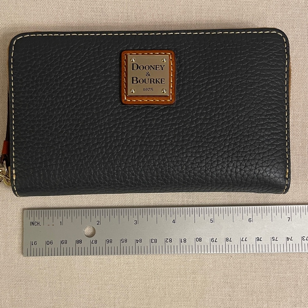 Dooney & Bourke Slate Gray Wristlet Clutch - Picture 9 of 10